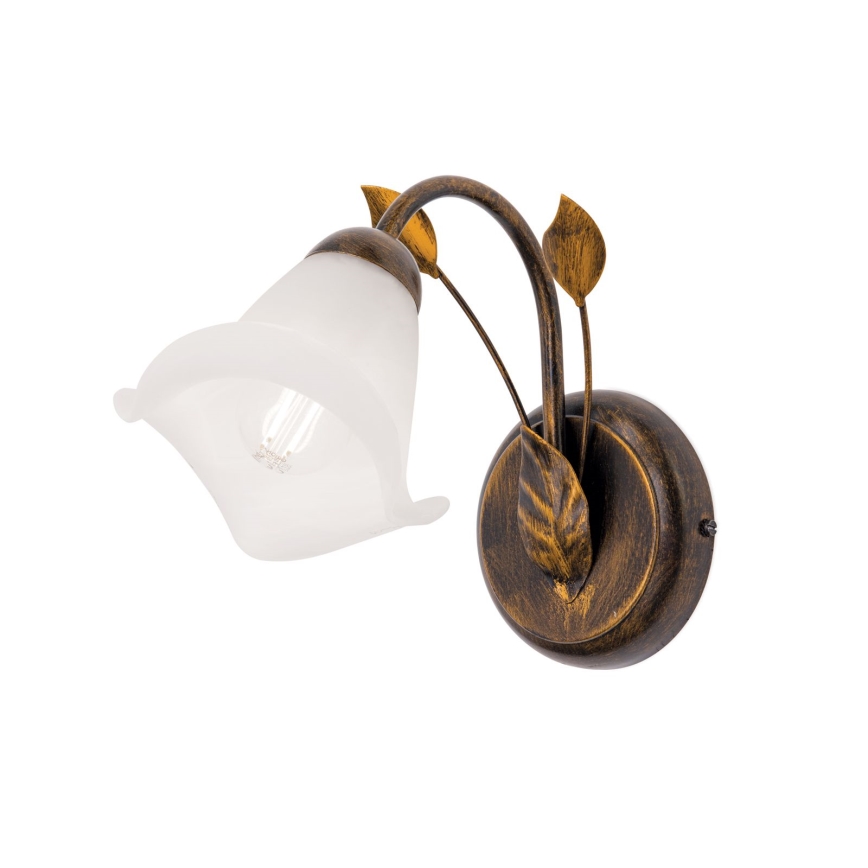 Candeeiro de parede SISI 1xE14/40W/230V bronze/pátina