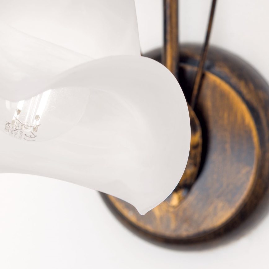 Candeeiro de parede SISI 1xE14/40W/230V bronze/pátina