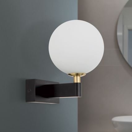 Iluminação de parede para casa de banho MARA 1xG9/20W/230V IP44 preto