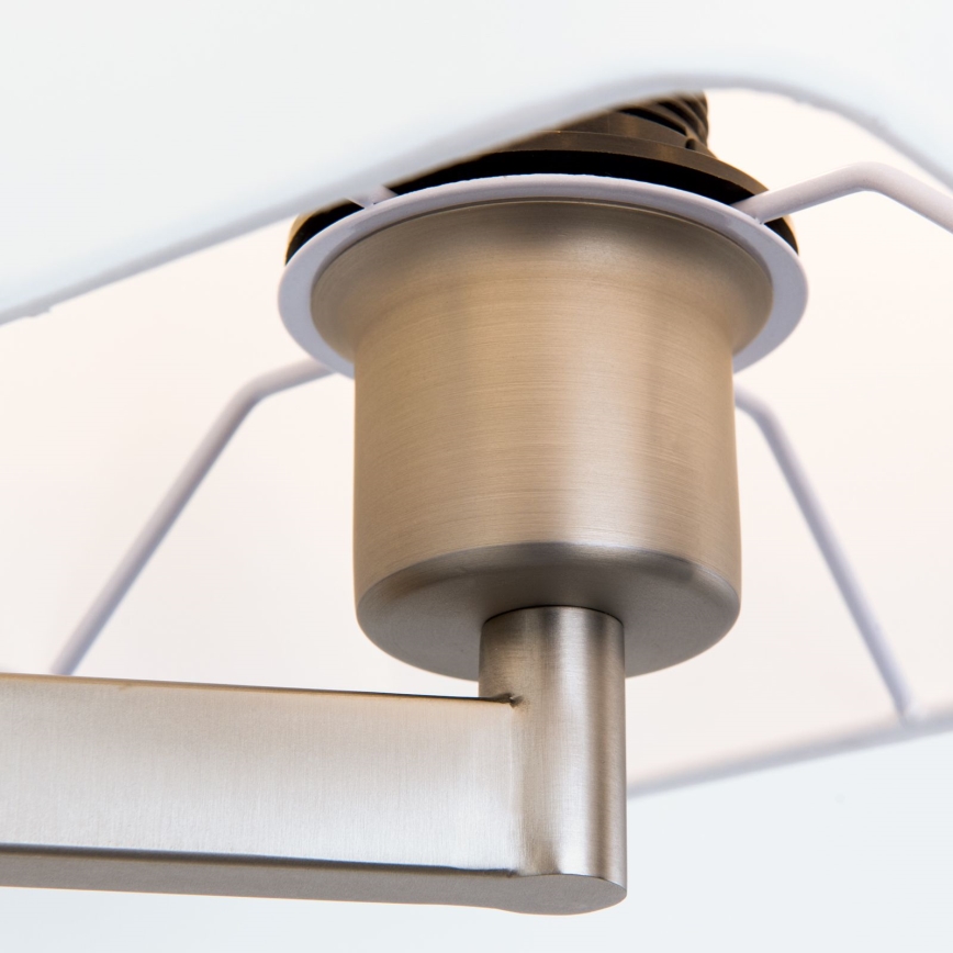 Candeeiro de parede LED CARLTON 1xE27/40W/230V + LED/3W branco/cromado mate