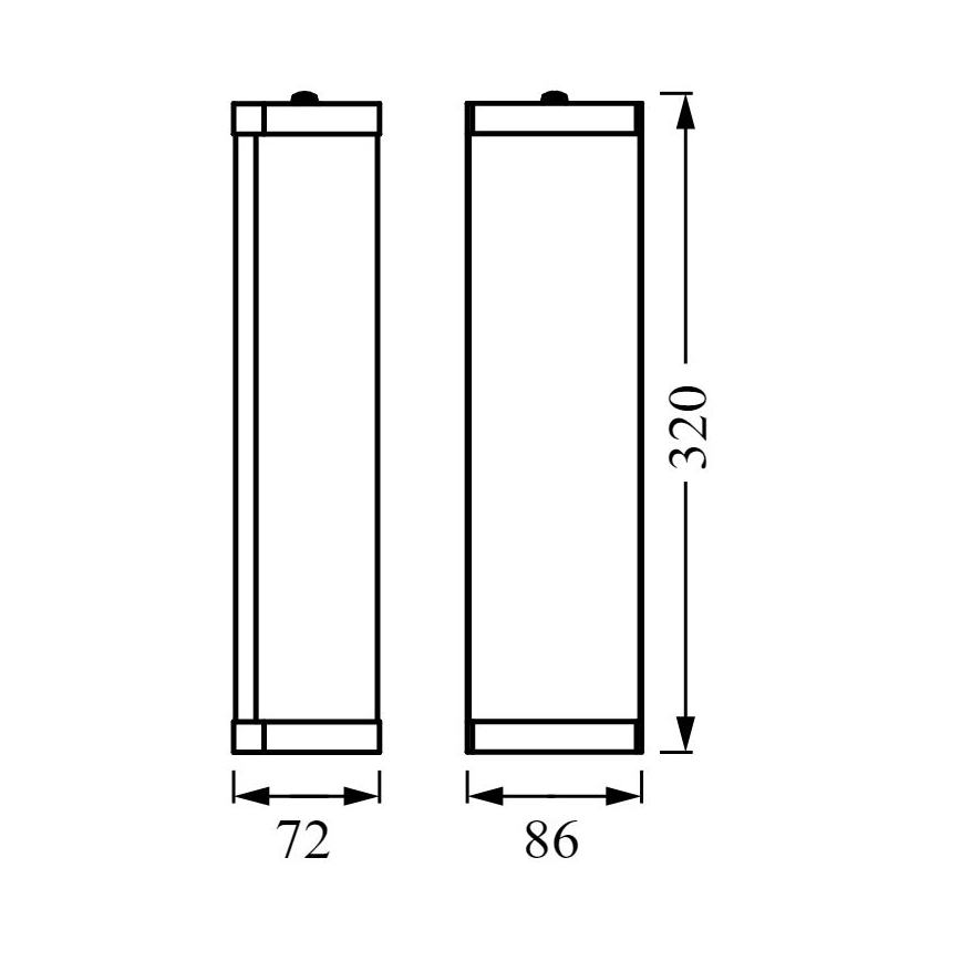 Osram - Aplique de parede para casa de banho BATHROOM CLASSIC 2xE14/12W/230V IP44