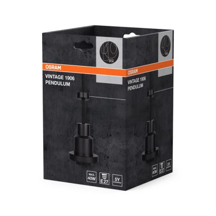 Osram - Cabo de alimentação PENDULUM 1xE27/40W/230V preto