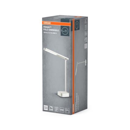 Osram - Candeeiro de mesa LED dimerizável com controlo tátil PANAN LED/5,2W/5V 1200 mAh CRI 90