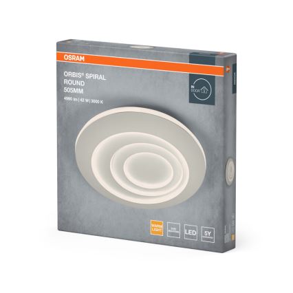 Osram - Candeeiro de tecto LED ORBIS SPIRAL LED/42W/230V diâmetro 50,5 cm
