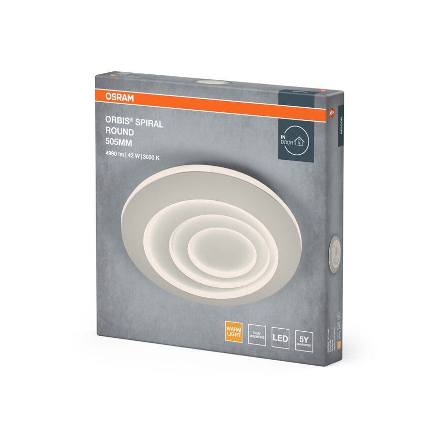Osram - Candeeiro de tecto LED ORBIS SPIRAL LED/42W/230V diâmetro 50,5 cm