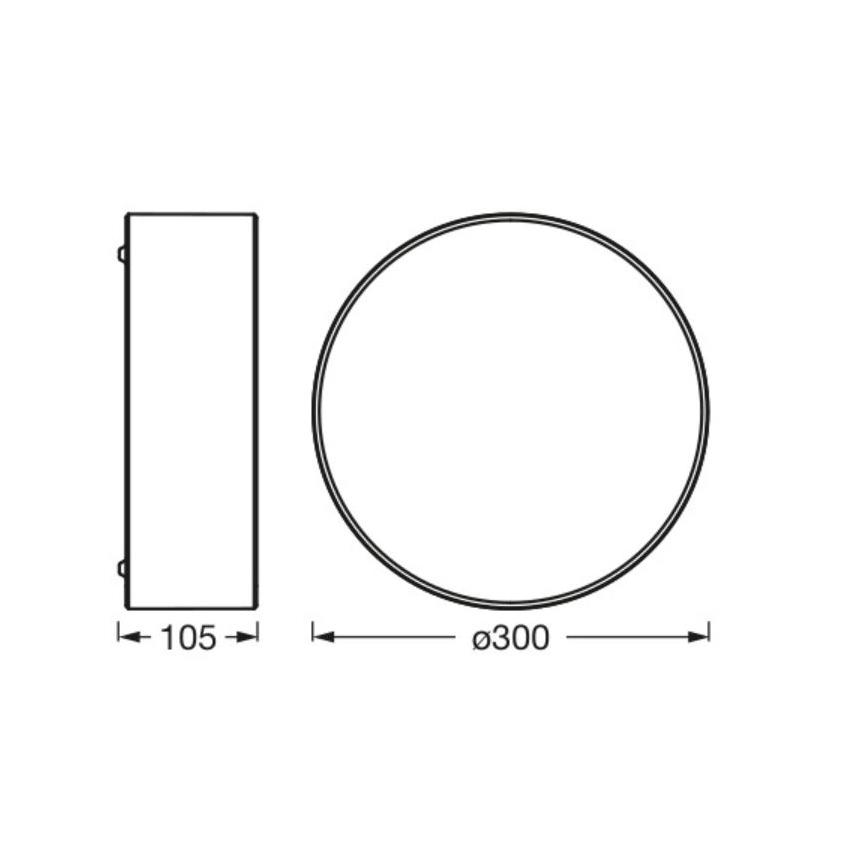 Osram - Candeeiro de teto ORBIS PARIS 1xE27/25W/230V diâmetro 30 cm cor creme