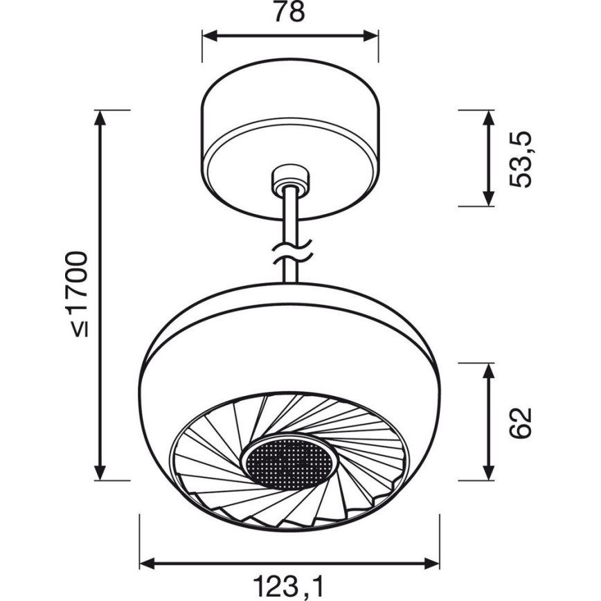 Osram - Candelabro num fio LED CALYX-P LED/10W/230V