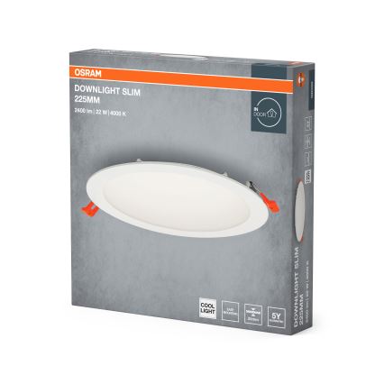 Osram - Foco de encastrar LED SLIM LED/22W/230V 4000K