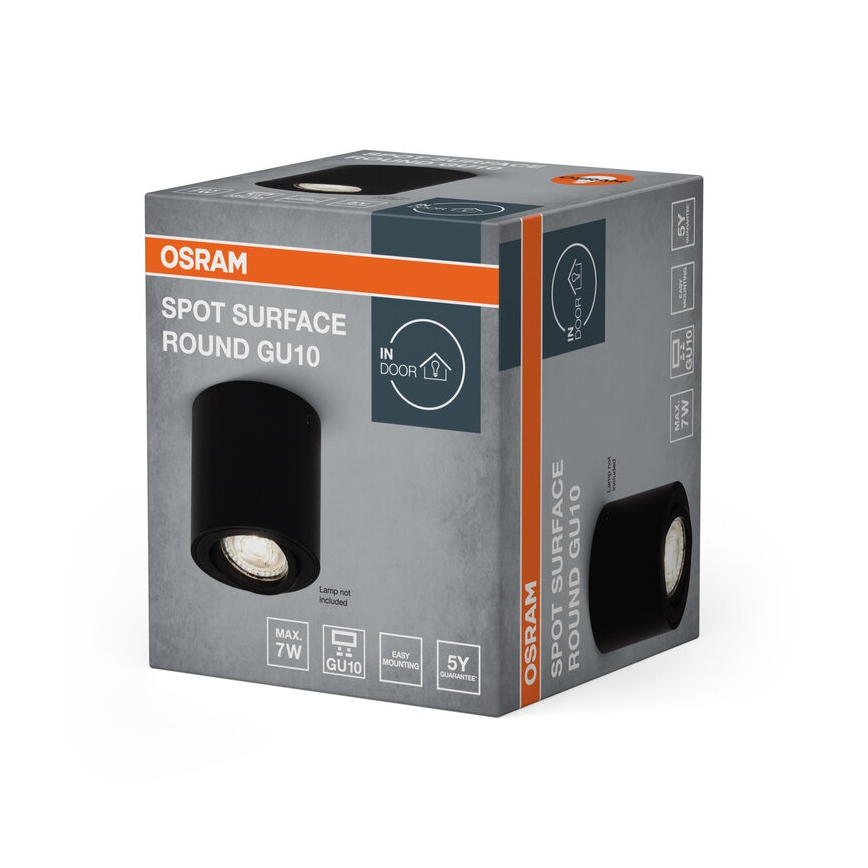 Osram - Foco SPOT 1xGU10/7W/230V preto