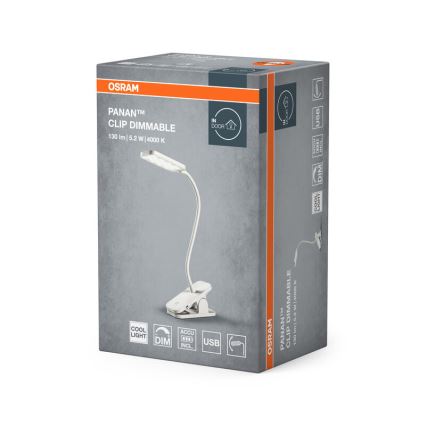 Osram - Lâmpada de Mesa LED Regulável por Toque PANAN LED/5,2W/5V 1200 mAh