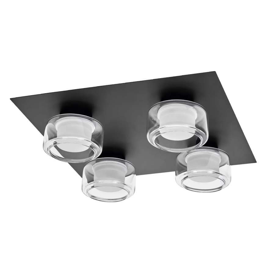 Osram - Luminária de teto LED para casa de banho ORBIS FLAME 4xLED/5,5W/230V 3000/4000K IP44 preta