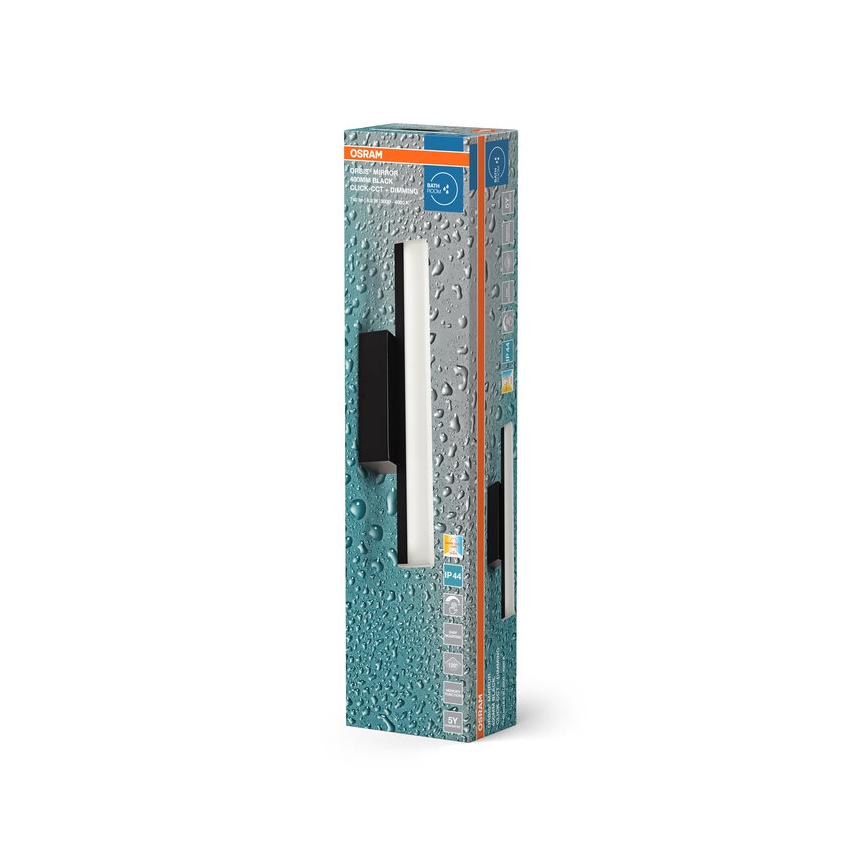 Osram - Iluminação LED regulável para espelho ORBIS MIRROR LED/6,8W/230V 40 cm 3000/4000K IP44 preto