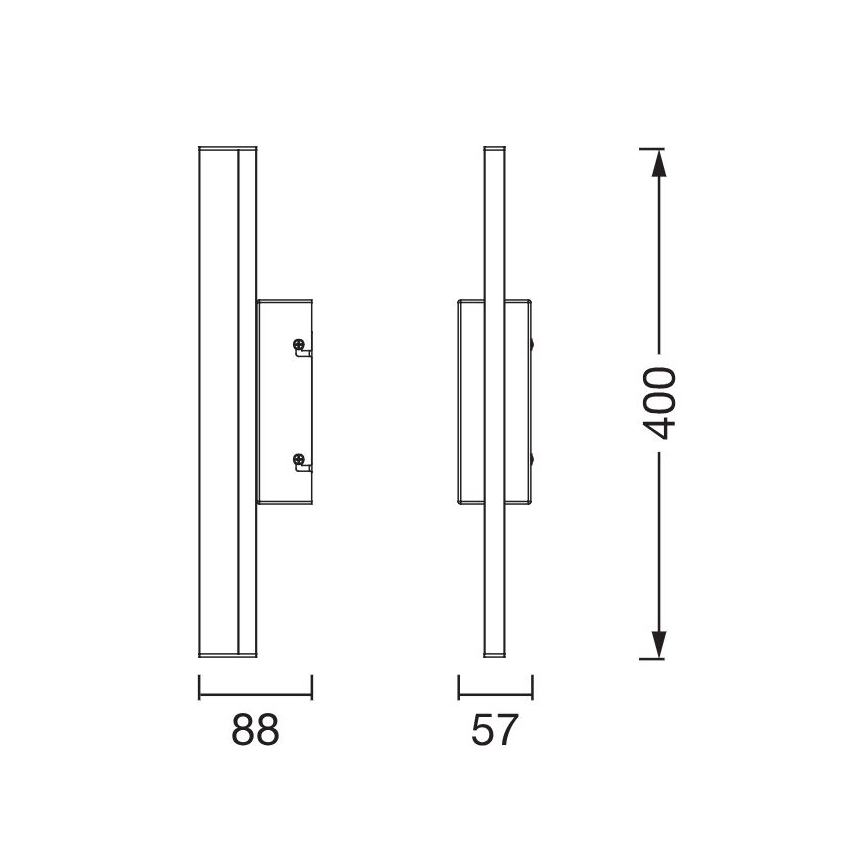 Osram - Iluminação LED regulável para espelho ORBIS MIRROR LED/6,8W/230V 40 cm 3000/4000K IP44 cromado brilhante