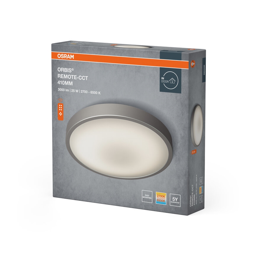 Osram - Candeeiro de tecto LED regulável ORBIS LED/25W/230V 2700-6500 Ø 41 cm + comando remoto