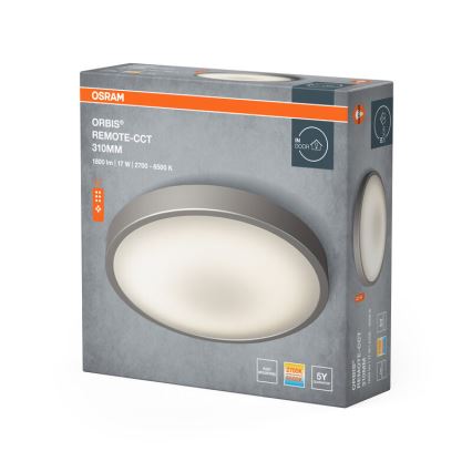 Osram - Plafon de teto LED dimerizável ORBIS LED/17W/230V 2700–6500 K Ø 31 cm + comando remoto