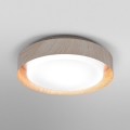 Osram - Luminária de teto ORBIS MADRID 2xE27/10W/230V Ø 29 cm acabamento em madeira
