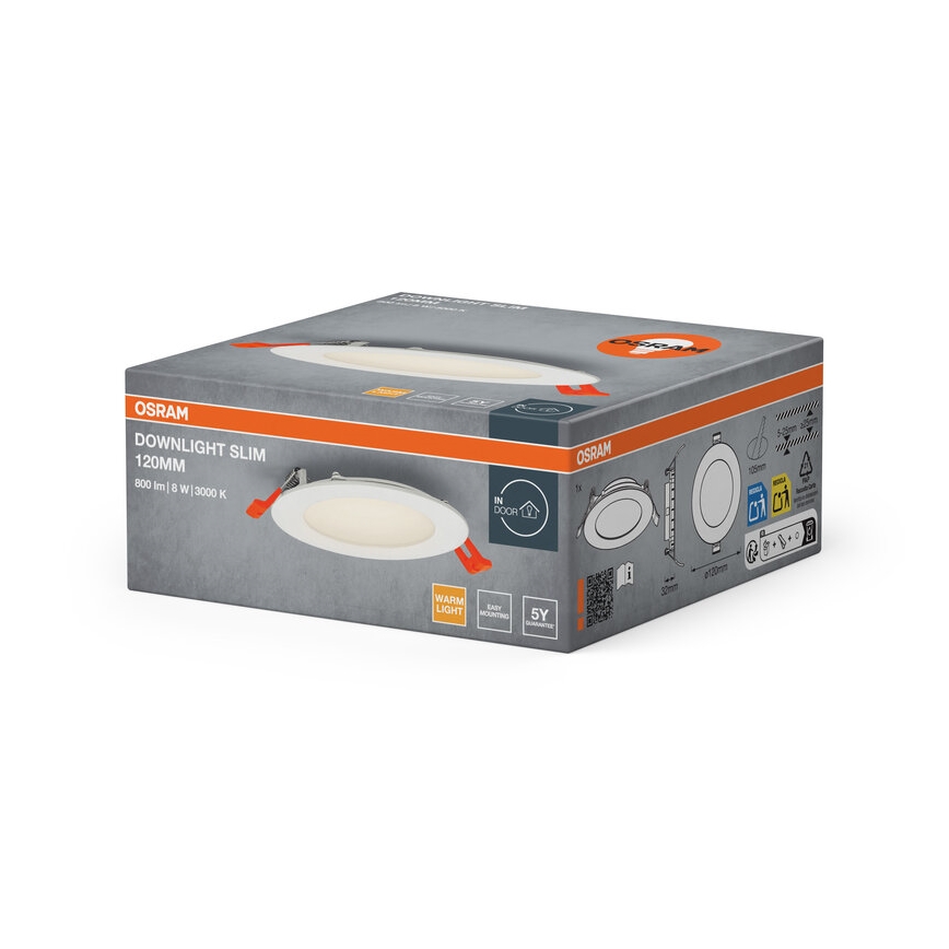 Osram - Luminária LED de embutir SLIM/8W/230V 3000K