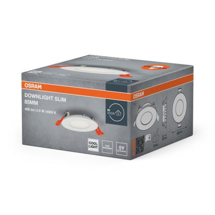 Osram - Luminária LED embutida SLIM LED/4,5W/230V 4000K