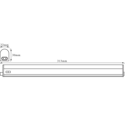 Osram - Luminária LED sob armário BATTEN LED/4W/230V 30 cm