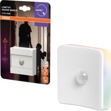 Osram - Luz noturna LED RGB para tomada com sensor LUNETTA LED/0,3W/230V