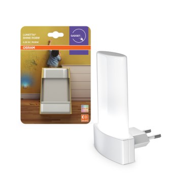 Osram - Luz noturna LED RGBW com sensor LUNETTA LED/0,28W/230V