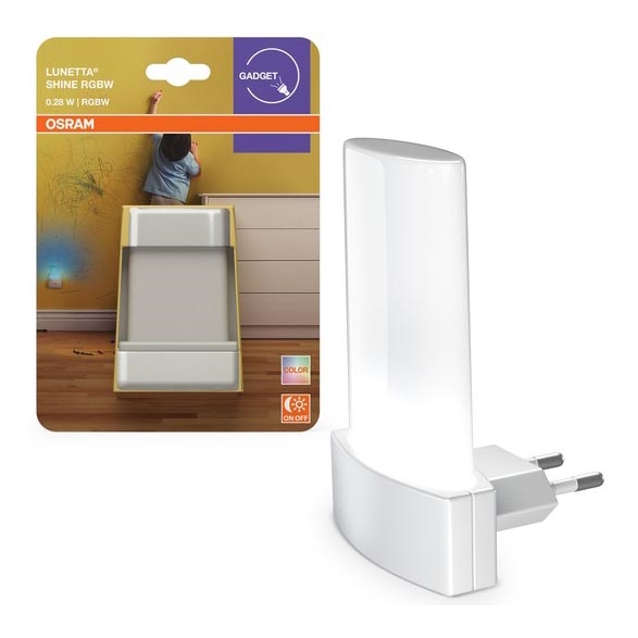 Osram - Luz noturna LED RGBW com sensor LUNETTA LED/0,28W/230V