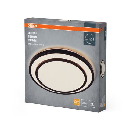 Osram - Plafon LED ORBIS BERLIN LED/36W/230V Ø 49,2 cm preto