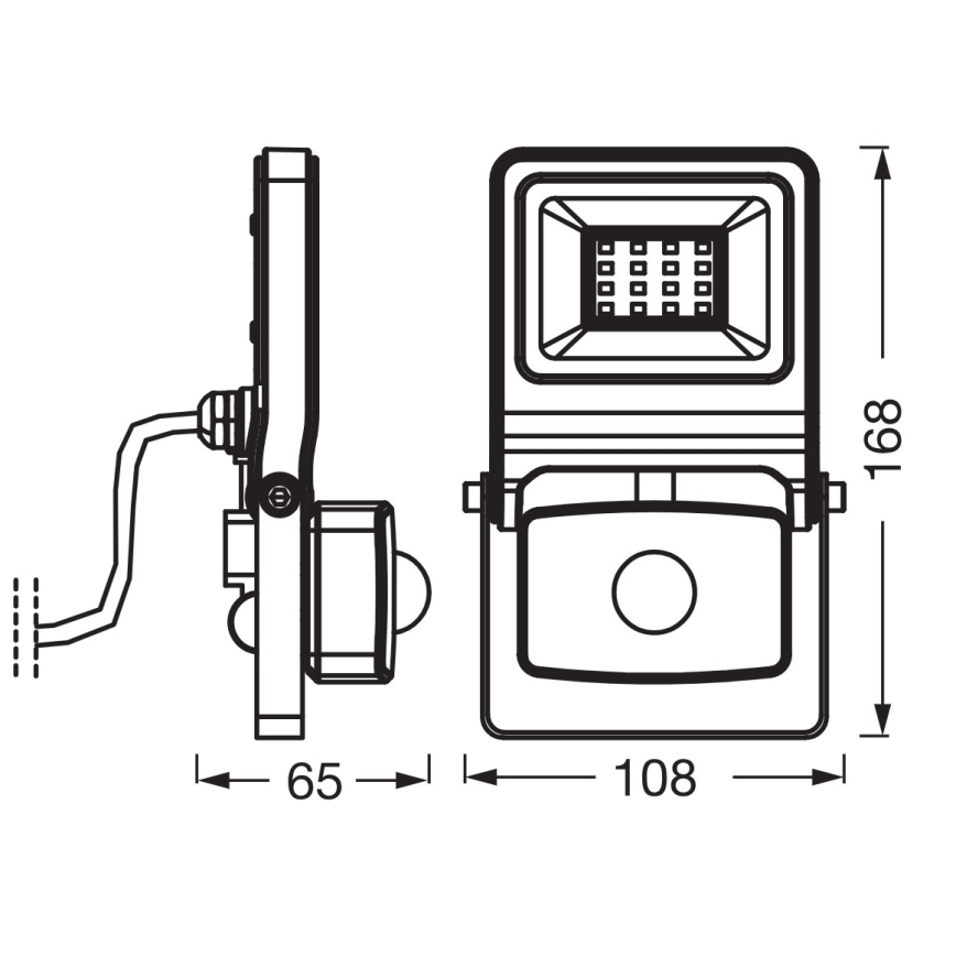 Osram - Refletor LED com sensor ENDURA LED/10W/230V 3000K IP44