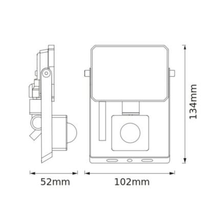 Osram - Refletor LED com sensor FLOODLIGHT LED/10W/230V 6500K IP65