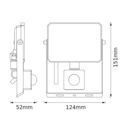 Osram - Refletor LED com sensor FLOODLIGHT LED/20W/230V 4000K IP65