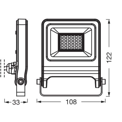Osram - Refletor LED ENDURA LED/20W/230V 4000K IP65