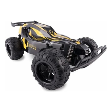 Overmax - Carro RC de controlo remoto X-RALLY 2.0 1200 mAh Preto/Amarelo