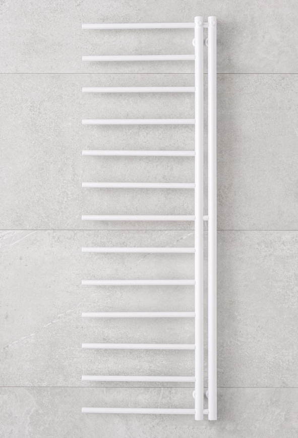 P.M.H. AP2W-L - Radiador toalheiro para casa de banho APOLLO 346W 150 cm, versão direita/branco