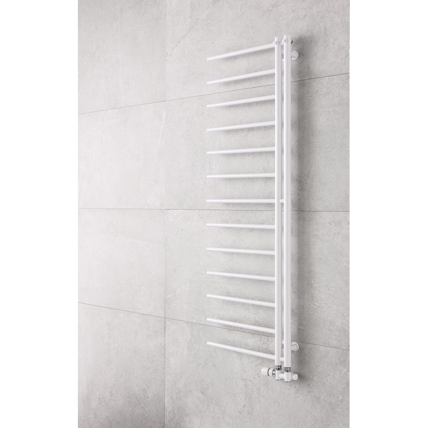 P.M.H. AP2W-L - Radiador toalheiro para casa de banho APOLLO 346W 150 cm, versão direita/branco