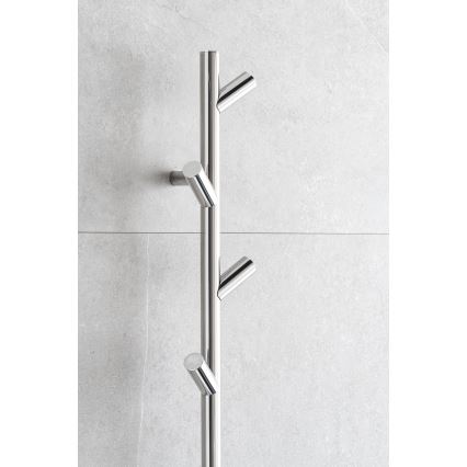 P.M.H. LS1SS - Toalheiro elétrico LISA 24W/230V 170 cm IP44 aço inoxidável polido