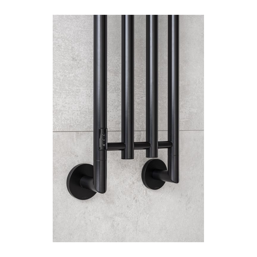 P.M.H. MO1B-RK - Toalheiro elétrico MONA 93W/230V 153,3 cm IP44 preto