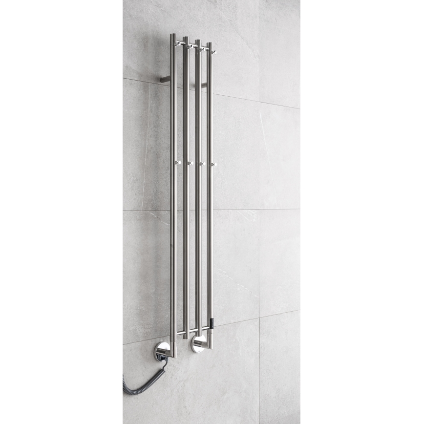 P.M.H. MO1SS-L - Toalheiro elétrico MONA 93W/230V 153,3 cm IP44 aço inoxidável polido
