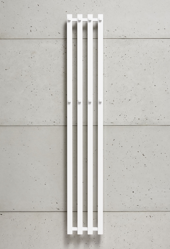 P.M.H. P2W/4 - Toalheiro aquecido em escada PLUTO 406 W 150 cm branco