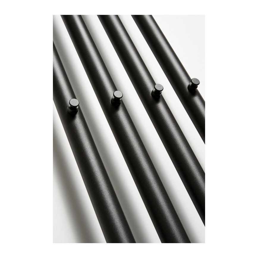 P.M.H. R2B - Radiador-toalheiro em escada para casa de banho ROSENDAL 350 W 150 cm preto