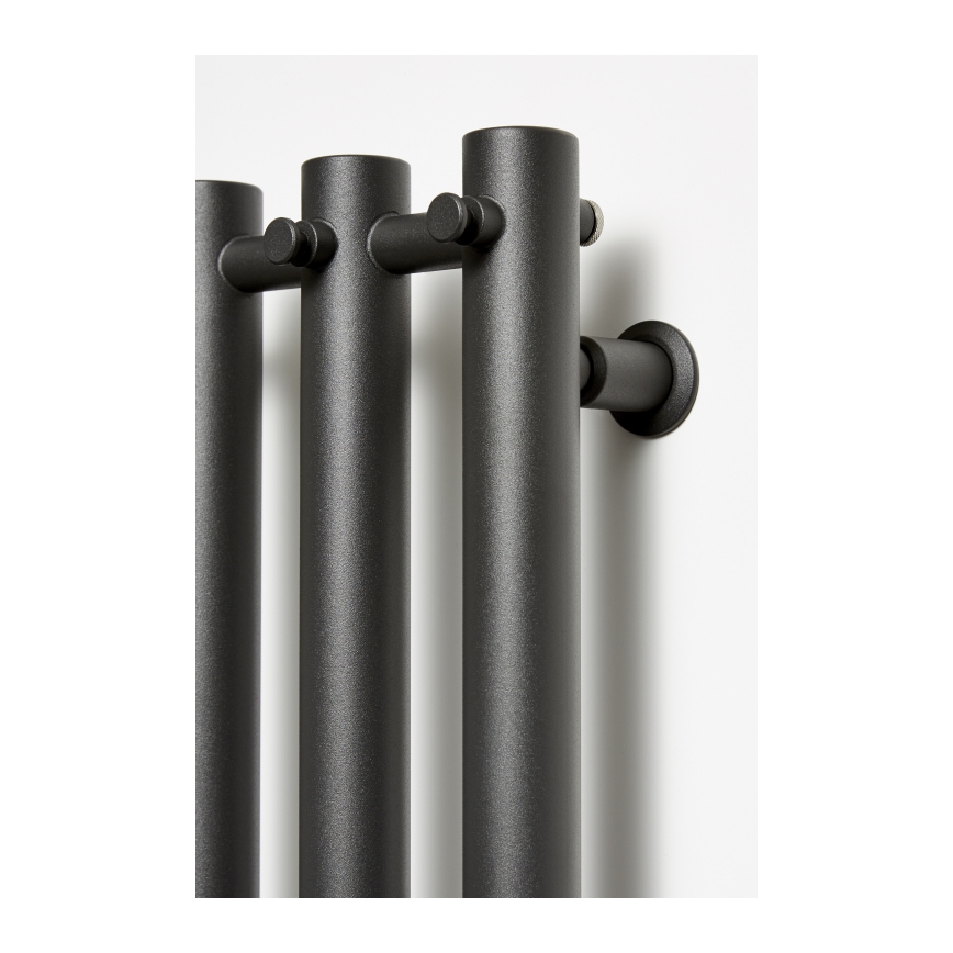 P.M.H. R2B - Radiador-toalheiro em escada para casa de banho ROSENDAL 350 W 150 cm preto