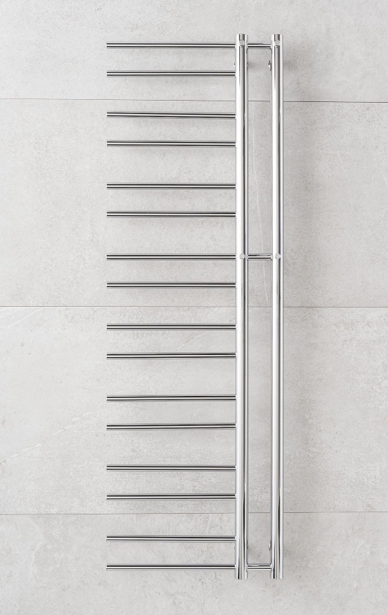 P.M.H. T2C-L - Radiador toalheiro para casa de banho THEIA 352W 154 cm esquerdo/cromado brilhante