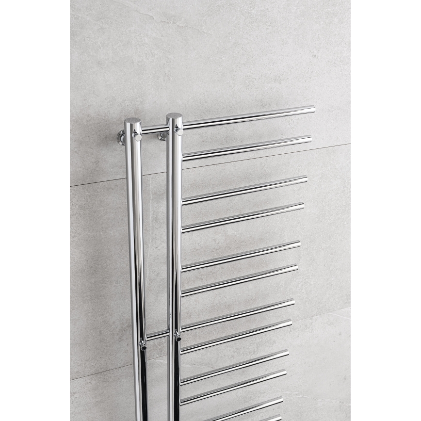P.M.H. T2C - Toalheiro aquecido para casa de banho THEIA 352W 154 cm direito/cromado brilhante