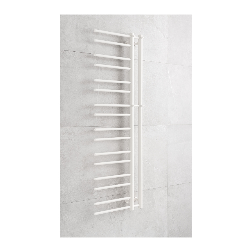 P.M.H. T2W-L - Radiador-toalheiro para casa de banho THEIA 352 W 154 cm ligação à esquerda/branco