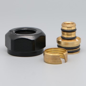 P.M.H. ZZM1624 - Racor de compressão para válvula UNIKO/TERM/DUO preto/alupex 16 mm