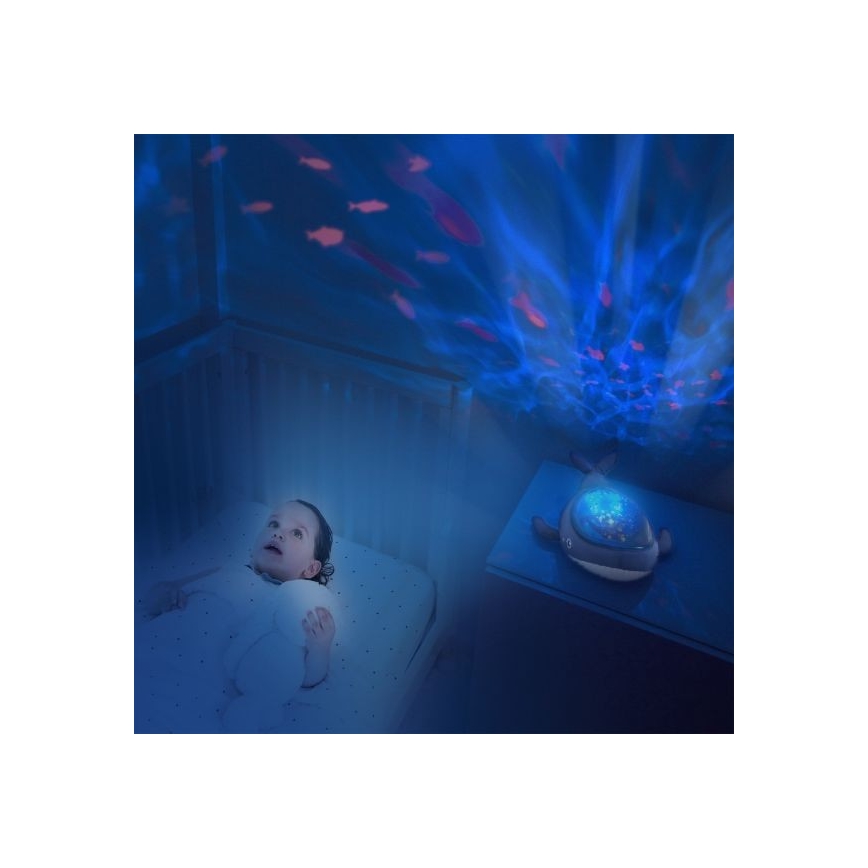 PABOBO - Projetor AQUA DREAM 3xAA baleia
