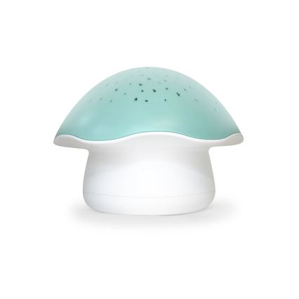 PABOBO - Projetor com melodia STAR MUSHROOM 3xAA azul