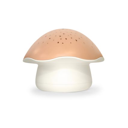 PABOBO - Projetor com melodia STAR MUSHROOM 3xAA rosa-salmão