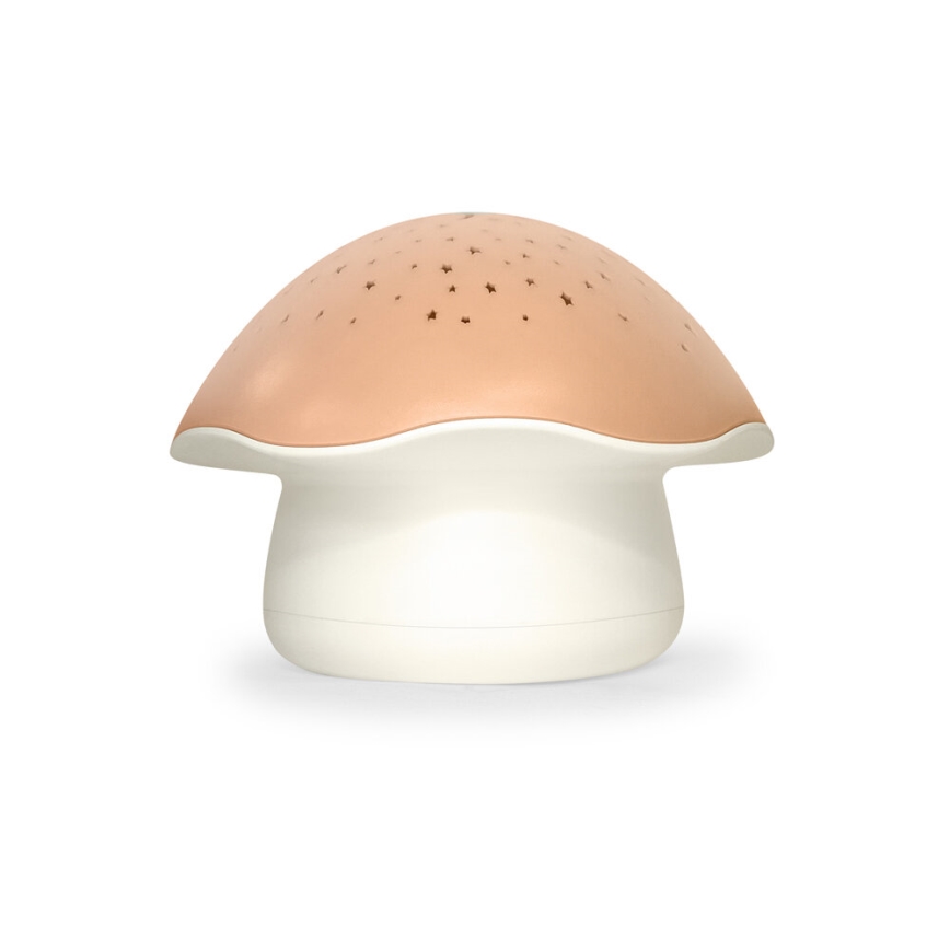 PABOBO - Projetor com melodia STAR MUSHROOM 3xAA rosa-salmão