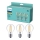 PACK 3x Lâmpadas LED VINTAGE Philips A60 E27/7W/230V 2,700K