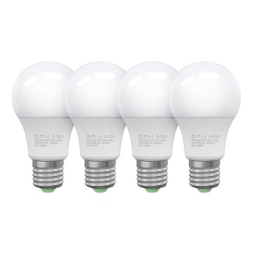 PACK 4x Lâmpadas LED ECOLINE A60 E27/10W/230V 4,000K - Brilagi